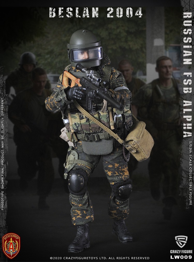 [สั่งจอง] Crazy Figure LW009 1/12 Russian alpha special forces sniper