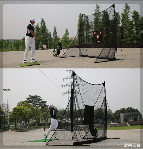 Golf Practice Net ตาข่ายฝึกซ้อมกอล์ฟ PGM LXW015 Size 2.5 x2.5 x1.26 M. มีเป้าให้ 2 แบบ ซ้อมไดร์ฟ ซ้อมชิพ ( ไม่รวมพรม Not including the mat )