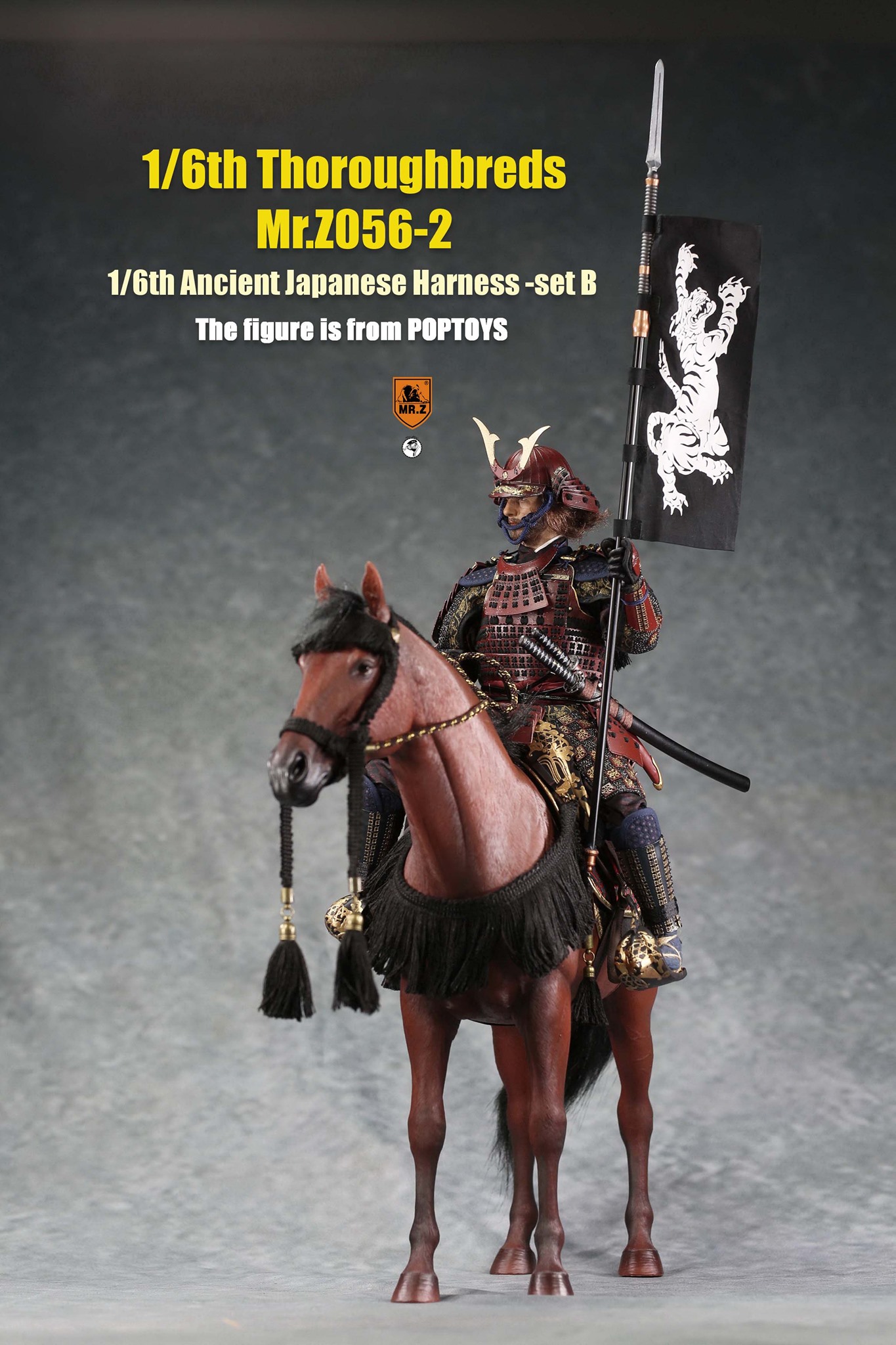 [สั่งจอง]MR.Z MRZ056 1/6 animal model No.56 : Thoroughbreds （all 5 colours） MR.Z 1/6 : Ancient Japanese Harness Set