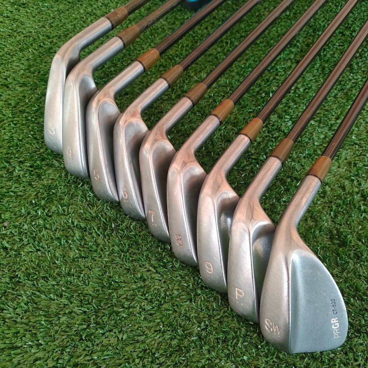 ชุดเหล็ก PRGR CT-522 มีเหล็ก 3-9 เเละ PW SW ก้าน M-40 เหล็กพรีเมี่ยมญี่ปุ่น สุดนุ่ม ตีคม ตีสนุกครับ ของดีมาก