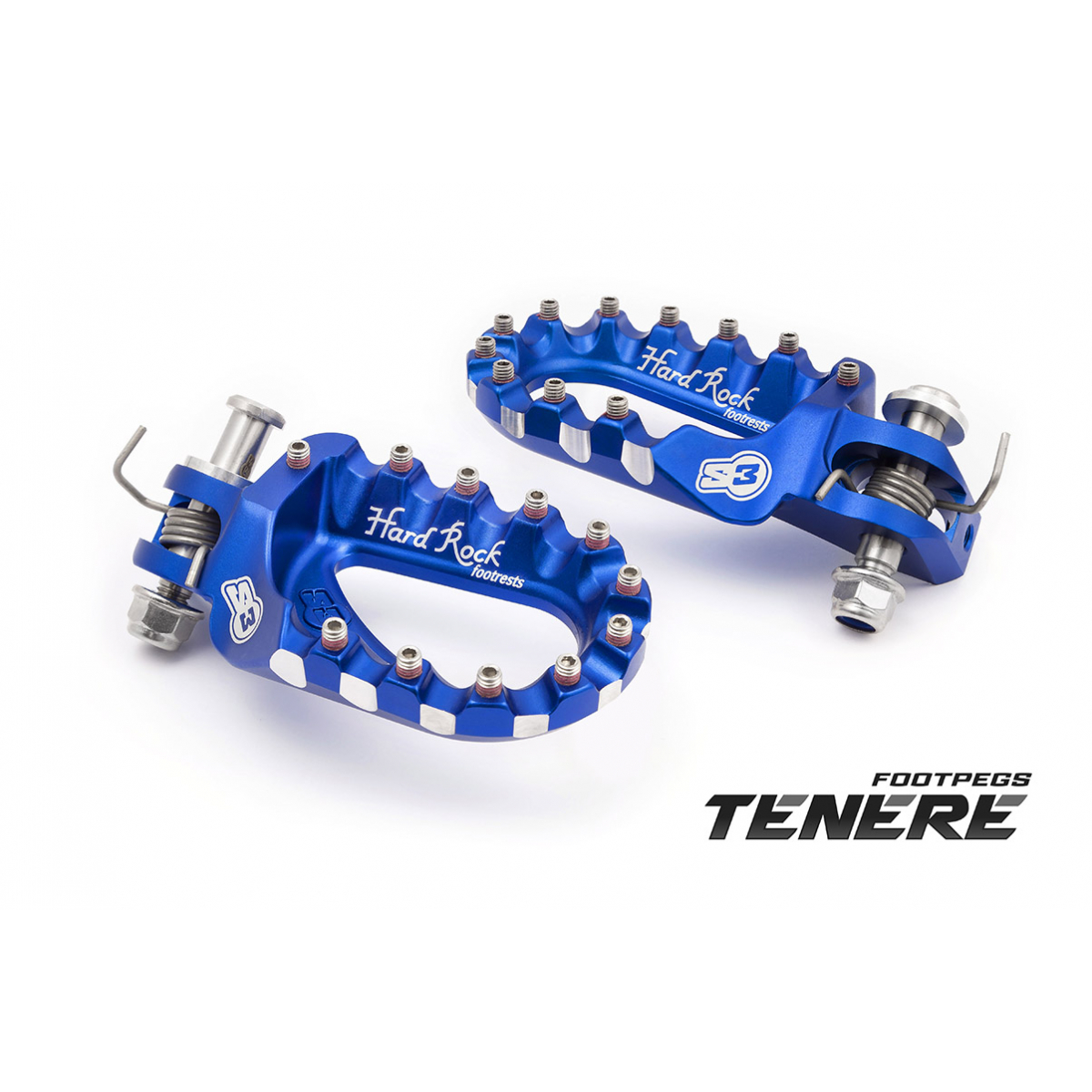 พักเท้า S3 Hard Rock aluminium Yamaha Tenere700 - Blue