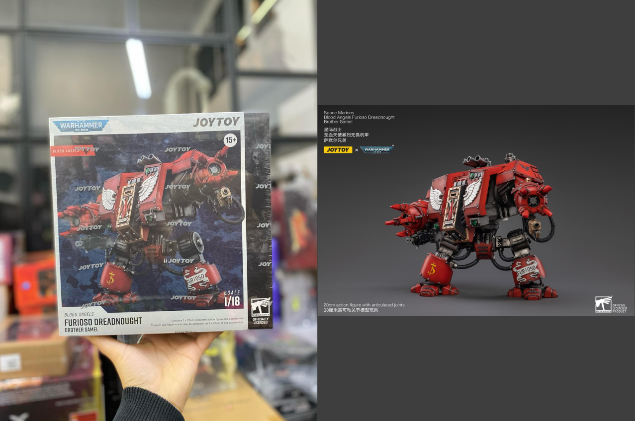[พร้อมส่ง] "Joy toy Reissue - JT2634 : Blood Angels Furioso Dreadnought Brother Samel "