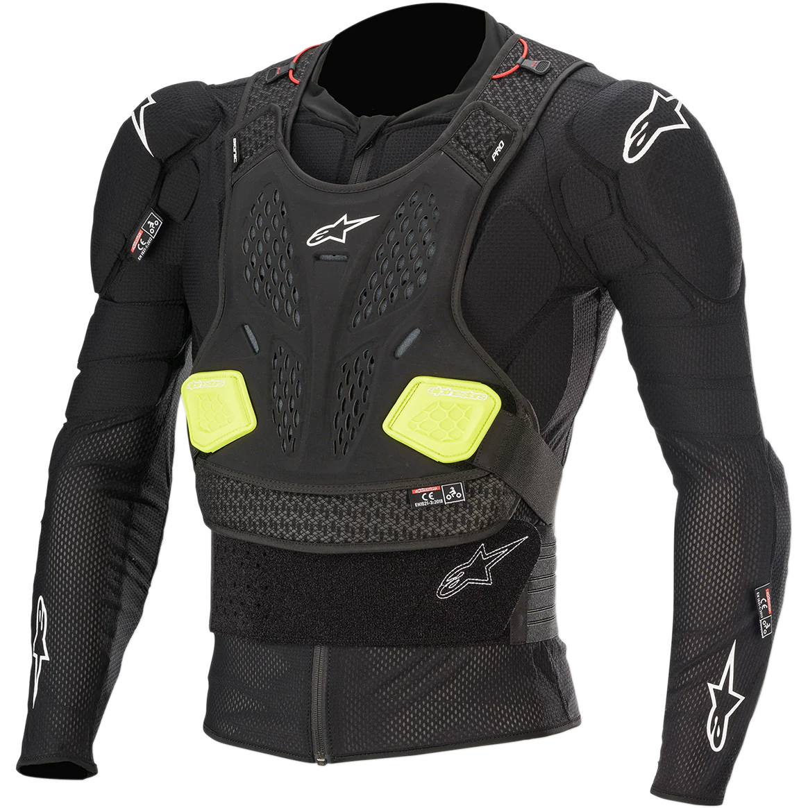 เสื้อเกาะ Alpinestars Bionic Pro V2 Protection Jacket - Black/Yellow Fluorescent
