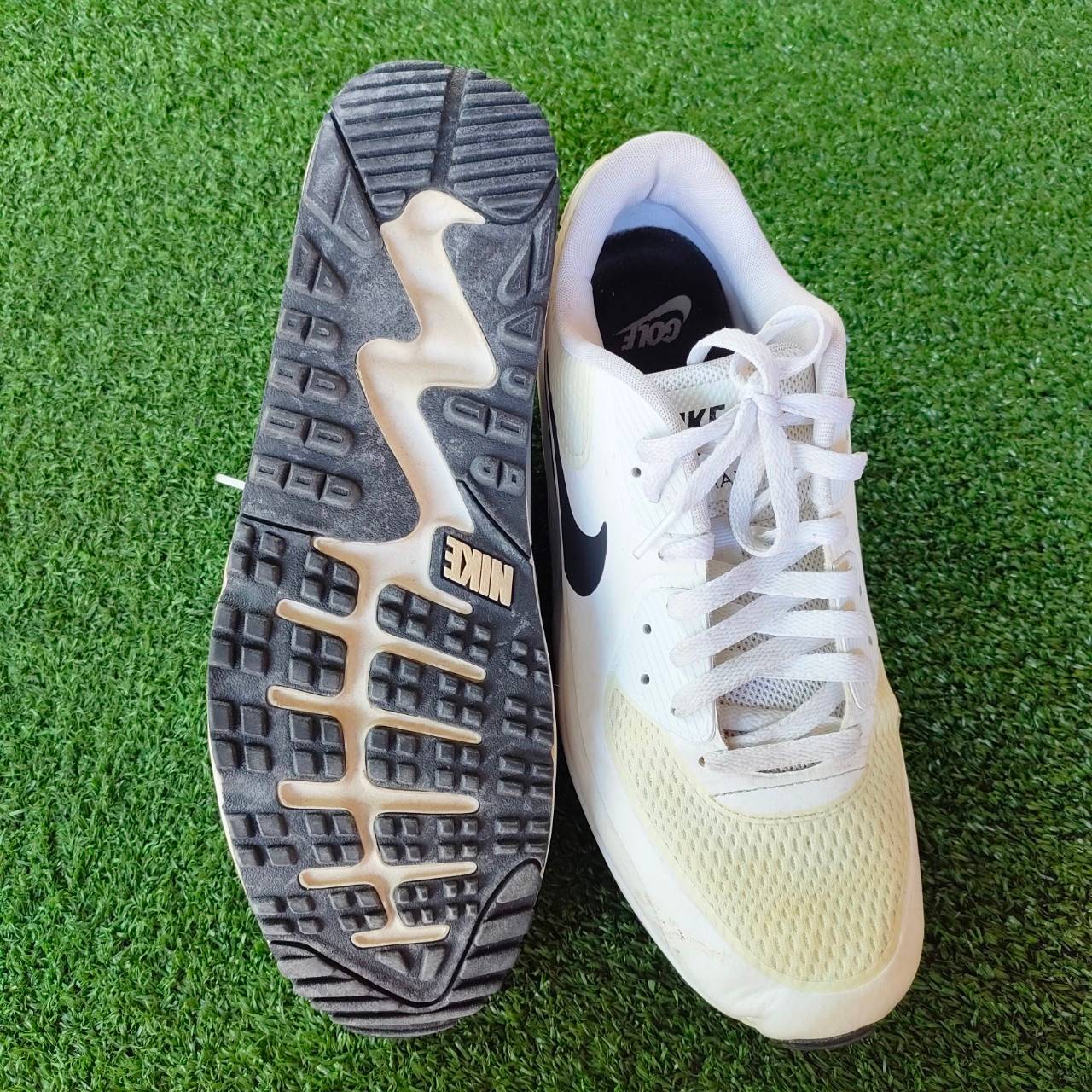 รองเท้ากอล์ฟ NIKE AIR MAX ไชส์ US12 UK11 EUR 46 CM30 มือสอง สภาพดี ที่สุดแห่งความนุ่ม ไม้กอล์ฟพรีเมี่ยมมือสอง By NakaraLuxurious