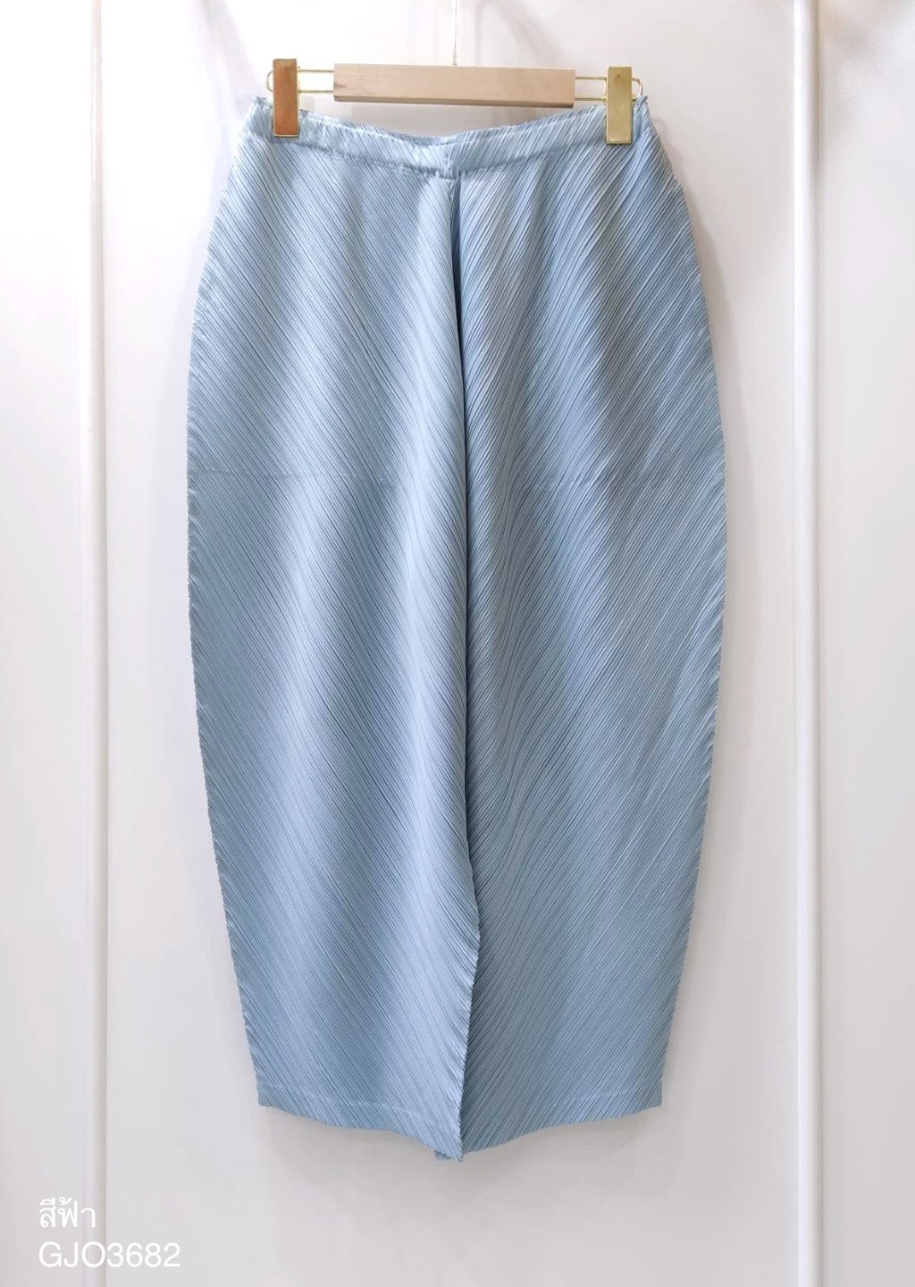 ยาว 32.5นิ้ว!! 2MUAY รุ่น GJO3682 กางเกงผู้หญิง กางเกงพลีทคุณภาพ 12สี FREE SIZE THICKER BOTTOM PLEAT PANTS