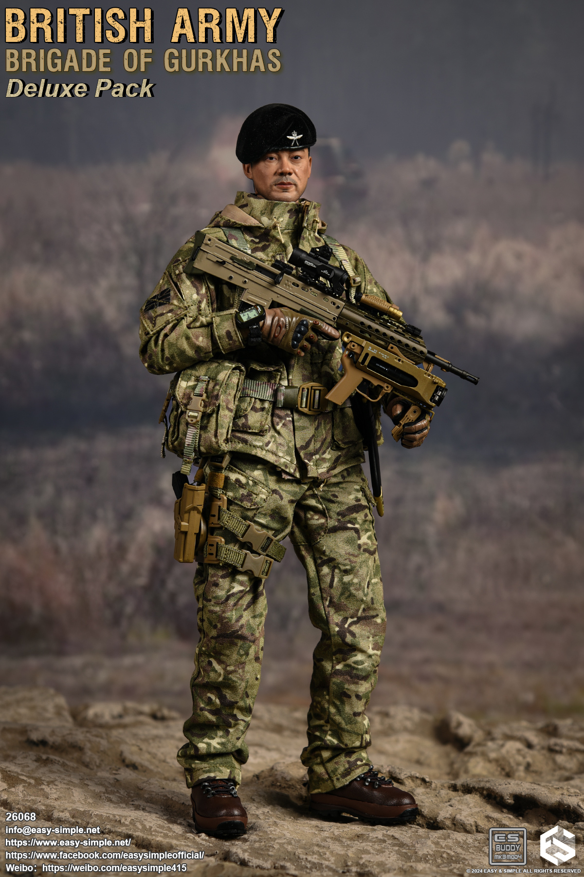 [สั่งจอง]Easy&Simple 26068 1/6 : British Army Brigade of Gurkhas Deluxe Pack