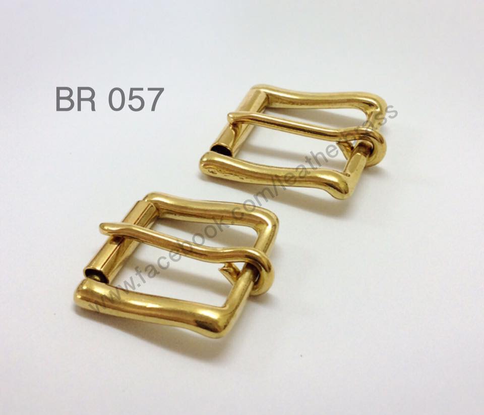 BR057 หัวเข็มขัด หัวเข็มขัดปรับสายกระเป๋า อะไหล่ทองเหลืองแท้ อุปกรณ์งานหนัง leatherbrass **ราคาต่อชิ้น**