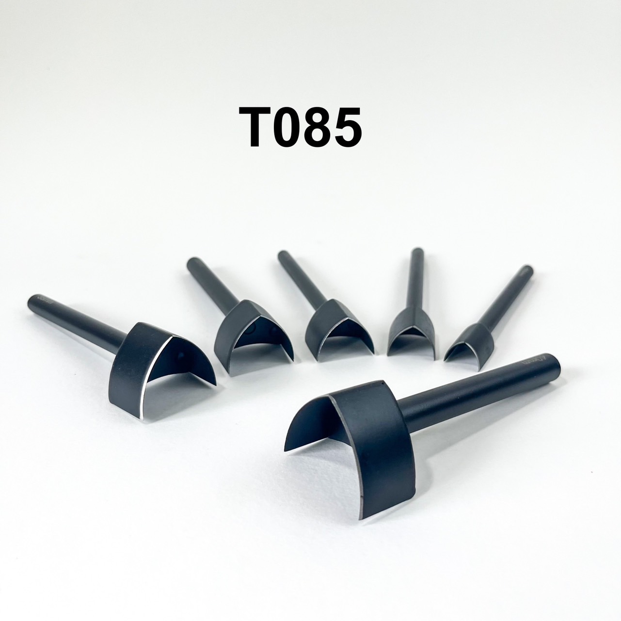 T085 แท่งตอกเจาะโค้งสามเหลี่ยม สำหรับเจาะโค้ง**ราคาต่อขนาด**วัสดุหนัง ยาง ไวนิล และผ้าแคนวาส ใบมีดคมกริบ