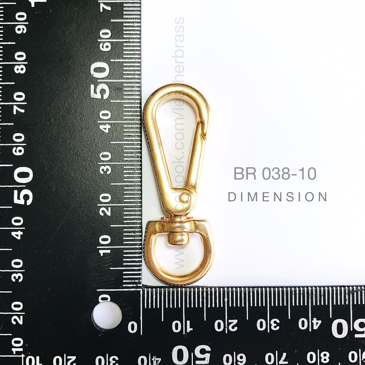 ฺBR038 ตะขอกระเป๋า อะไหล่ทองเหลืองแท้ อะไหล่กระเป๋า อุปกรณ์งานหนัง leatherbrass**ราคาต่อชิ้น**