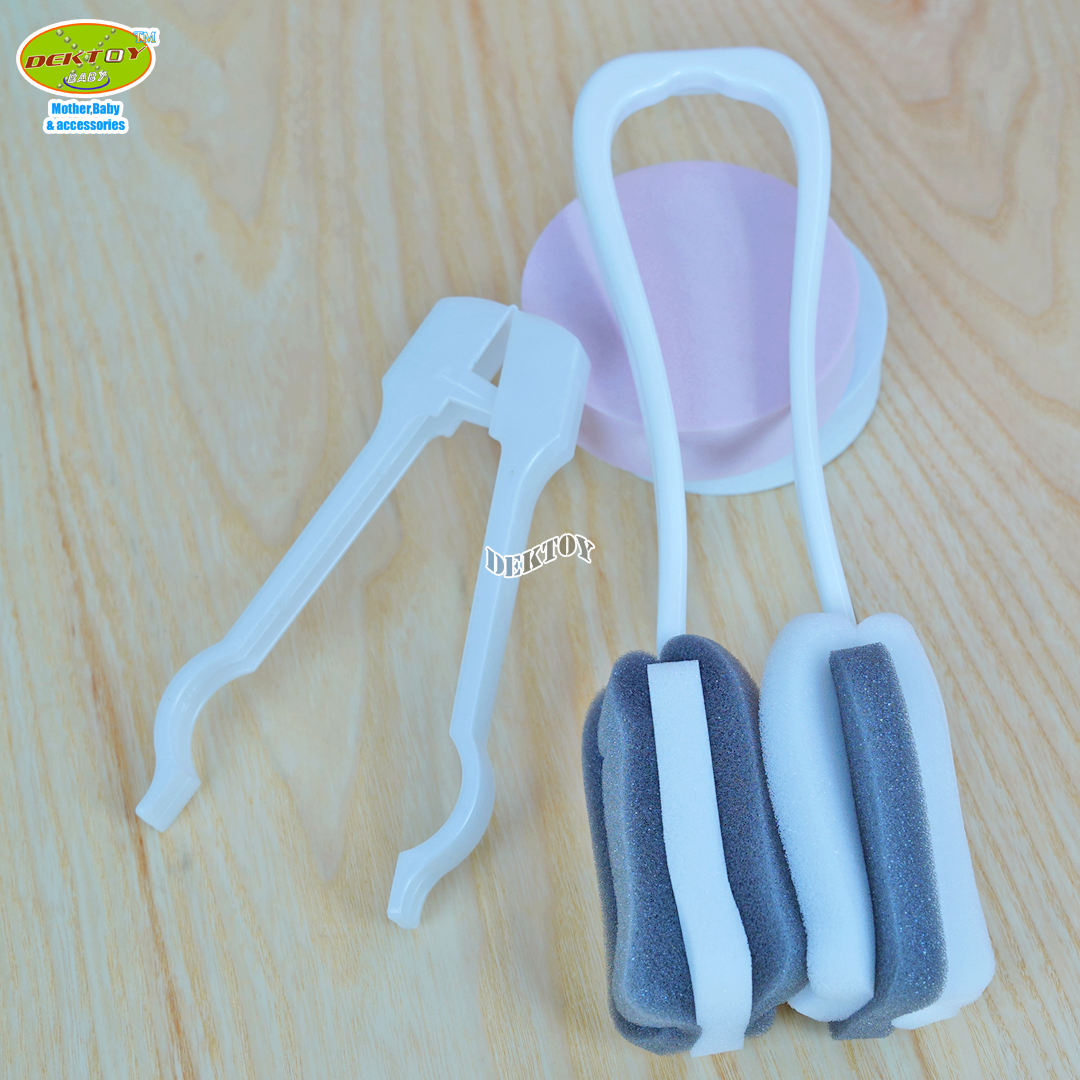 NANNY แนนนี่+Microban ชุดอุปกรณ์ล้างขวดนมและจัดเก็บขวดนม6ชิ้น S6-N216