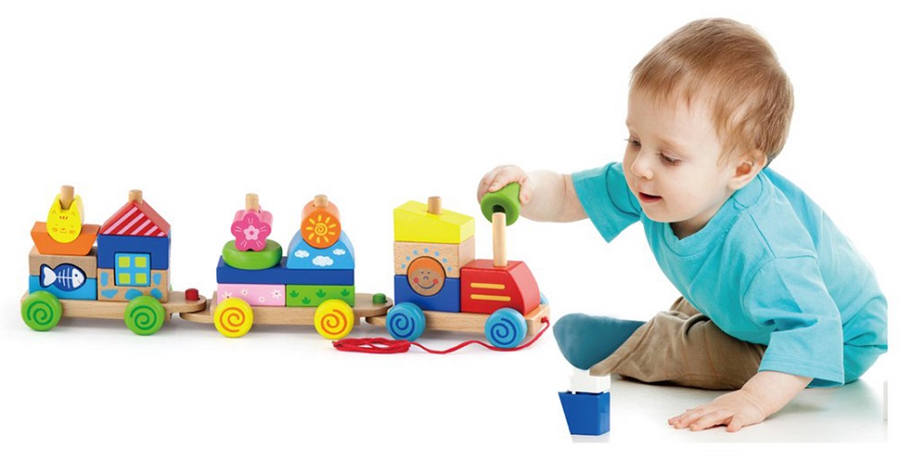 ชุดบล็อกไม้ออกแบบรถไฟ ของเล่นไม้, ของเล่นเด็ก, จิ๊กซอว์, ตัวต่อ, บล็อก,ของเล่นไม้, ของเล่นเสริมพัฒนาการ, พร้อมส่ง