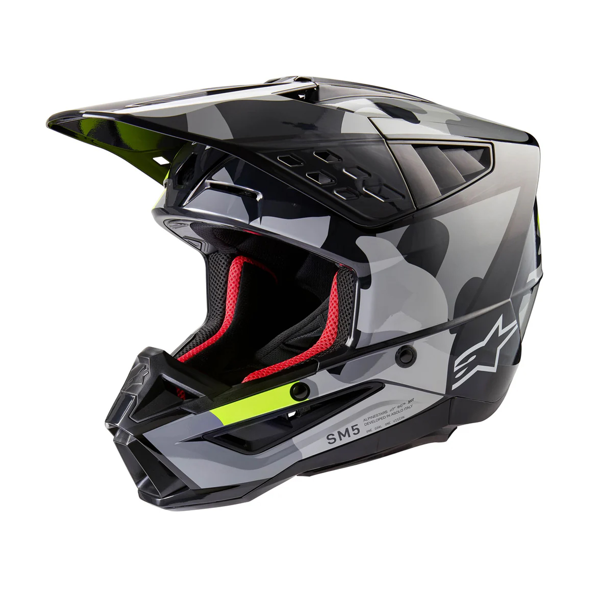 Alpinstars SM5 Rover2 Dark/Gray/Yellow Fluo/Glossy