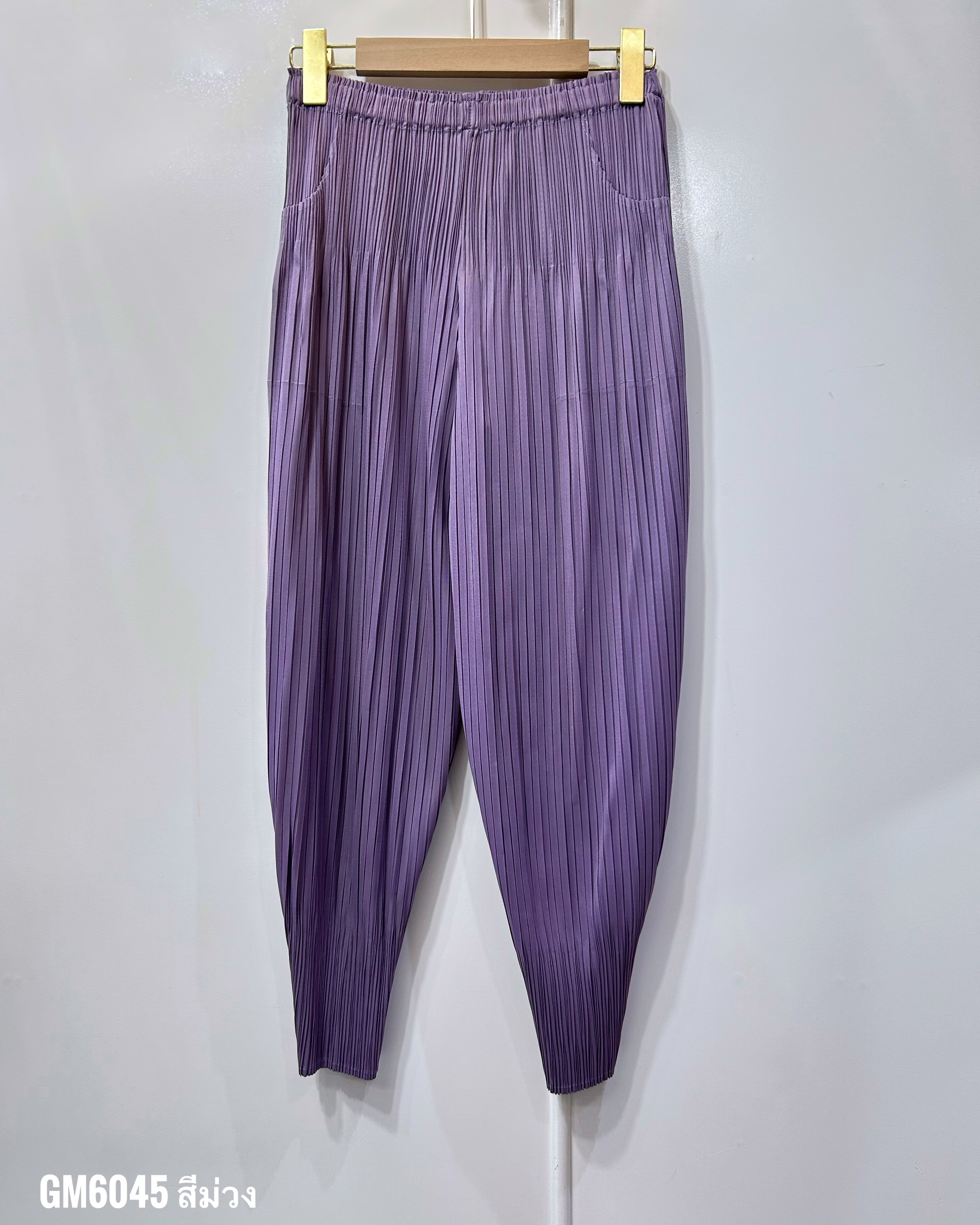 ยาว 34 นิ้ว 2MUAY รุ่น GM6045 กางเกงอัดพลีท FLUFFY PLEATED PANTS 31 สี FREE SIZE