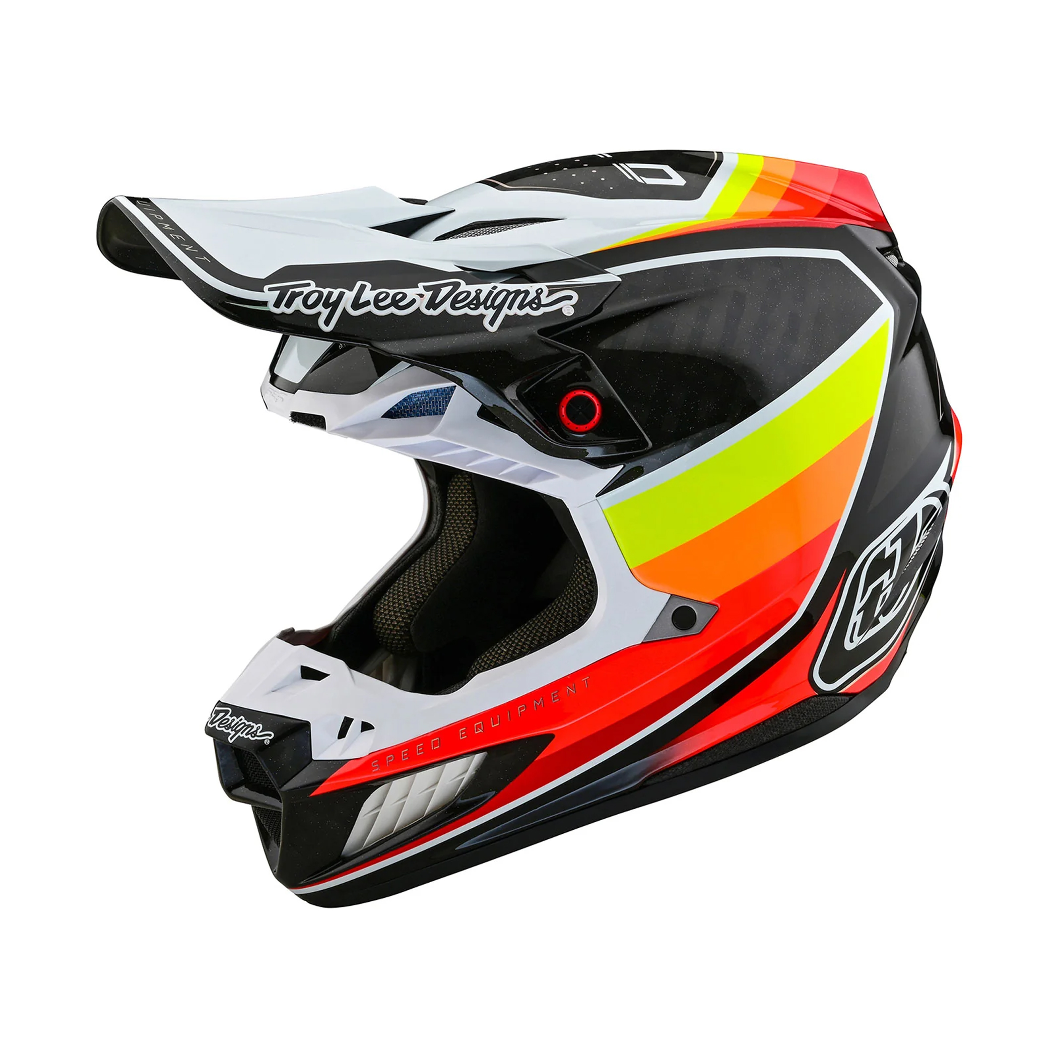 หมวกกันน็อค Troy Lee Designs SE5 Carbon Helmet - Reverb Black / Sunset