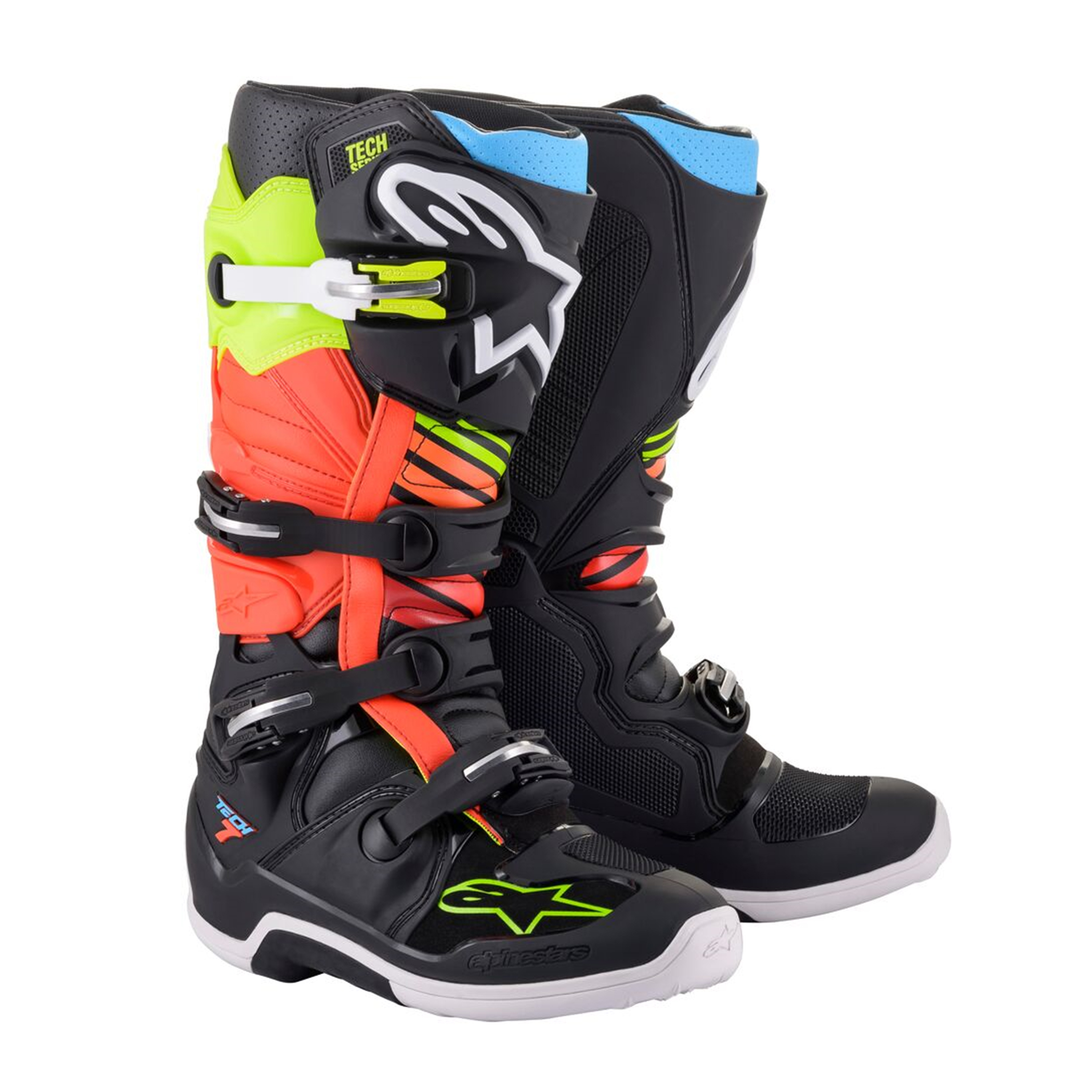 รองเท้า Alpinestars Tech 7 MX Boot Black/Fluo Yellow/Fluo Red