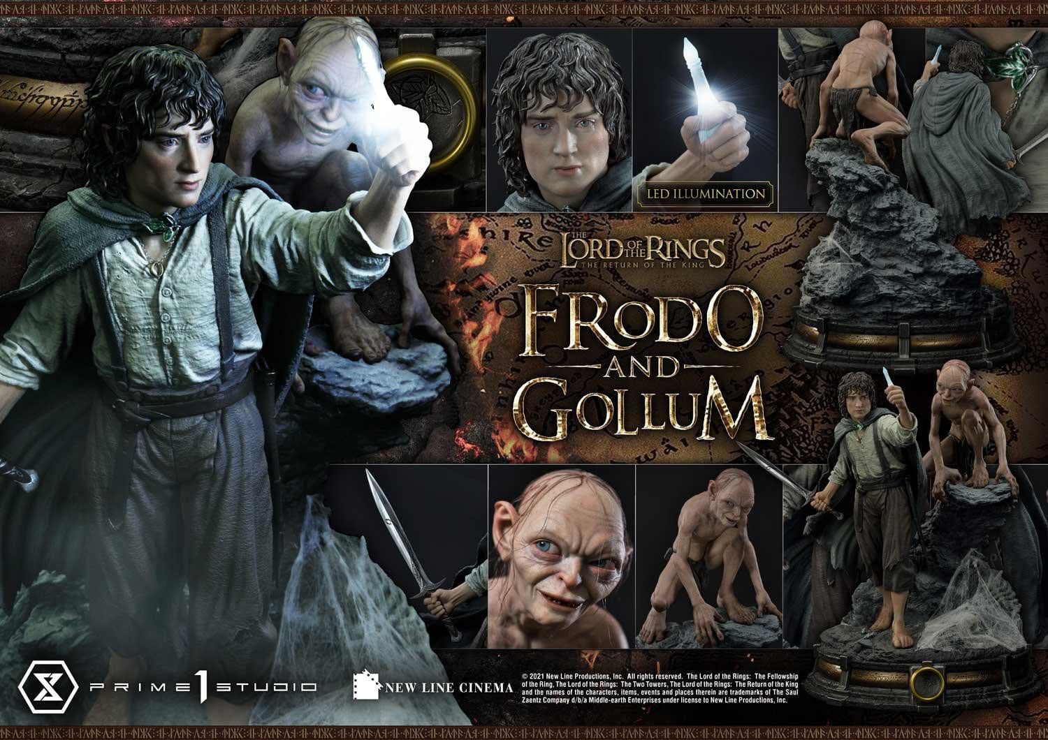 [สั่งจอง]Prime 1 Studio PMLOTR-07: Frodo and Gollum (The Lord of the Rings)