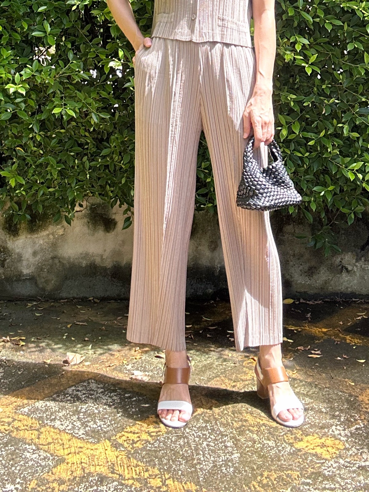 ยาว 36 นิ้ว 2MUAY GJO1410 กางเกงพลีทคุณภาพ STRIGHT PLEATED PANTS 8 สี FREE SIZE