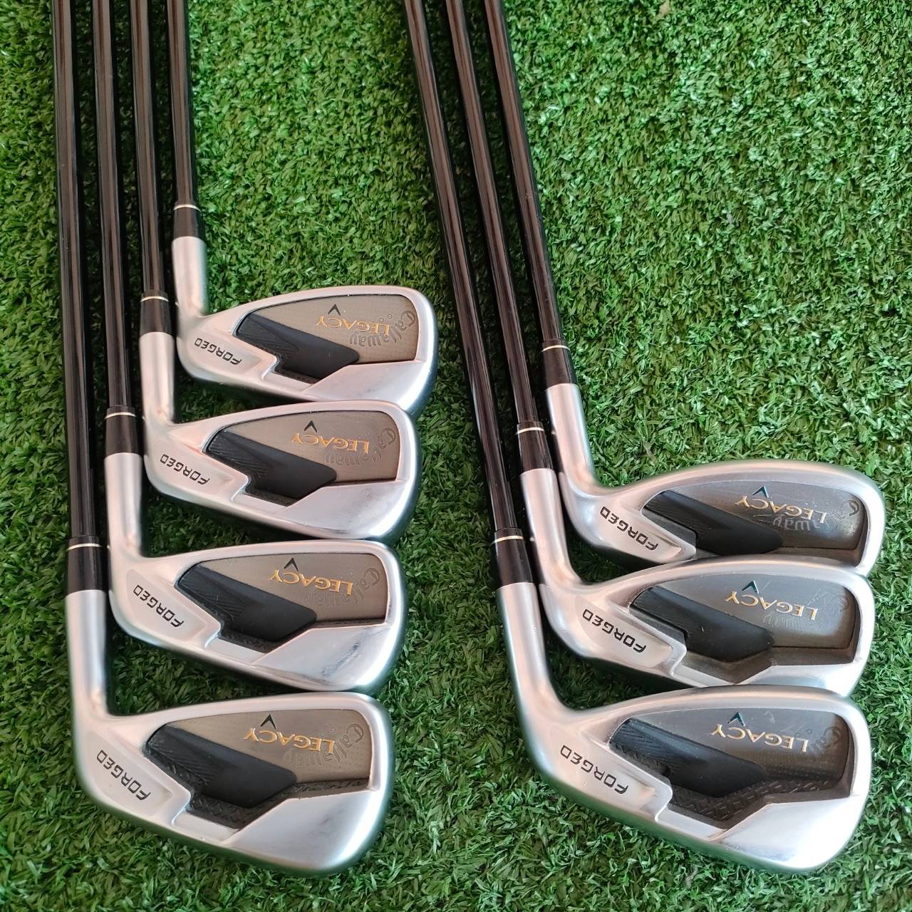 ชุดเหล็ก CALLAWAY LEGACY V FORGED มีเหล็ก 5-9 เเละ PW SW ก้าน CALLAWAY LEGACY FLEX R เป็นชุดเหล็กระดับพรีเมี่ยมสูงสุดของ Callaway เป็นเหล็ก FORGED CAVITY ลึกๆ ตีง่าย!!! ไม้กอล์ฟมือสอง ของแท้ BY NakaraLuxurious