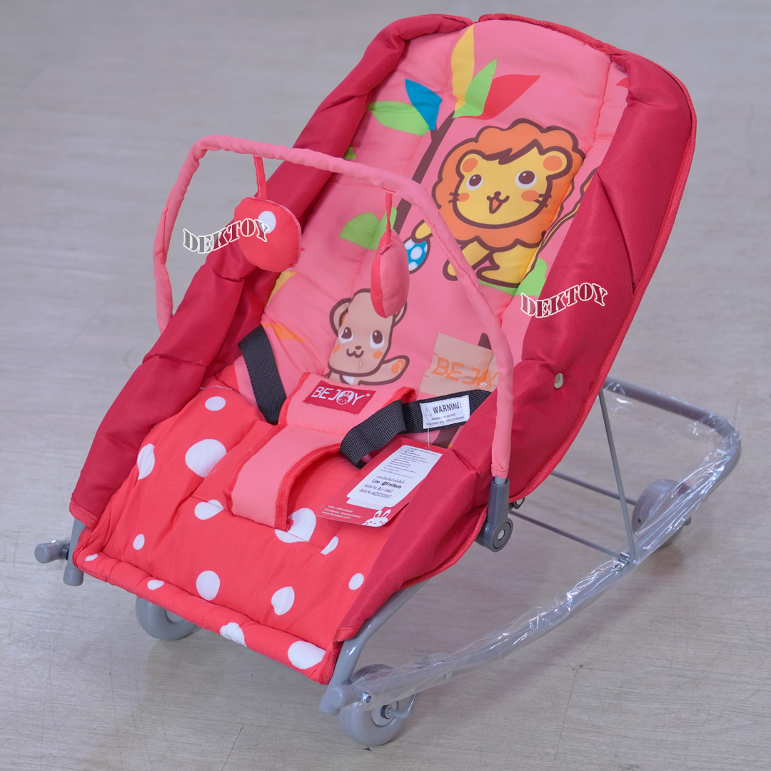 Firstfeels BEJOY เปลโยกเด็ก เปลโยกเด็กสำหรับนอนเล่น BJ A442 ลายสิงโต