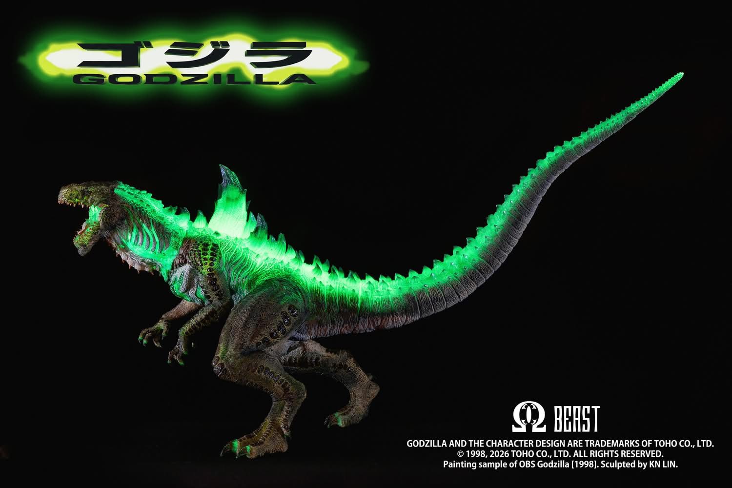 WF限定 ゴジラ 1998 オメガビースト EZHOBI 完成品 สั่งจอง]Ezhobi : Omega Beast Godzilla 1998 GID Kit WF Exclusive