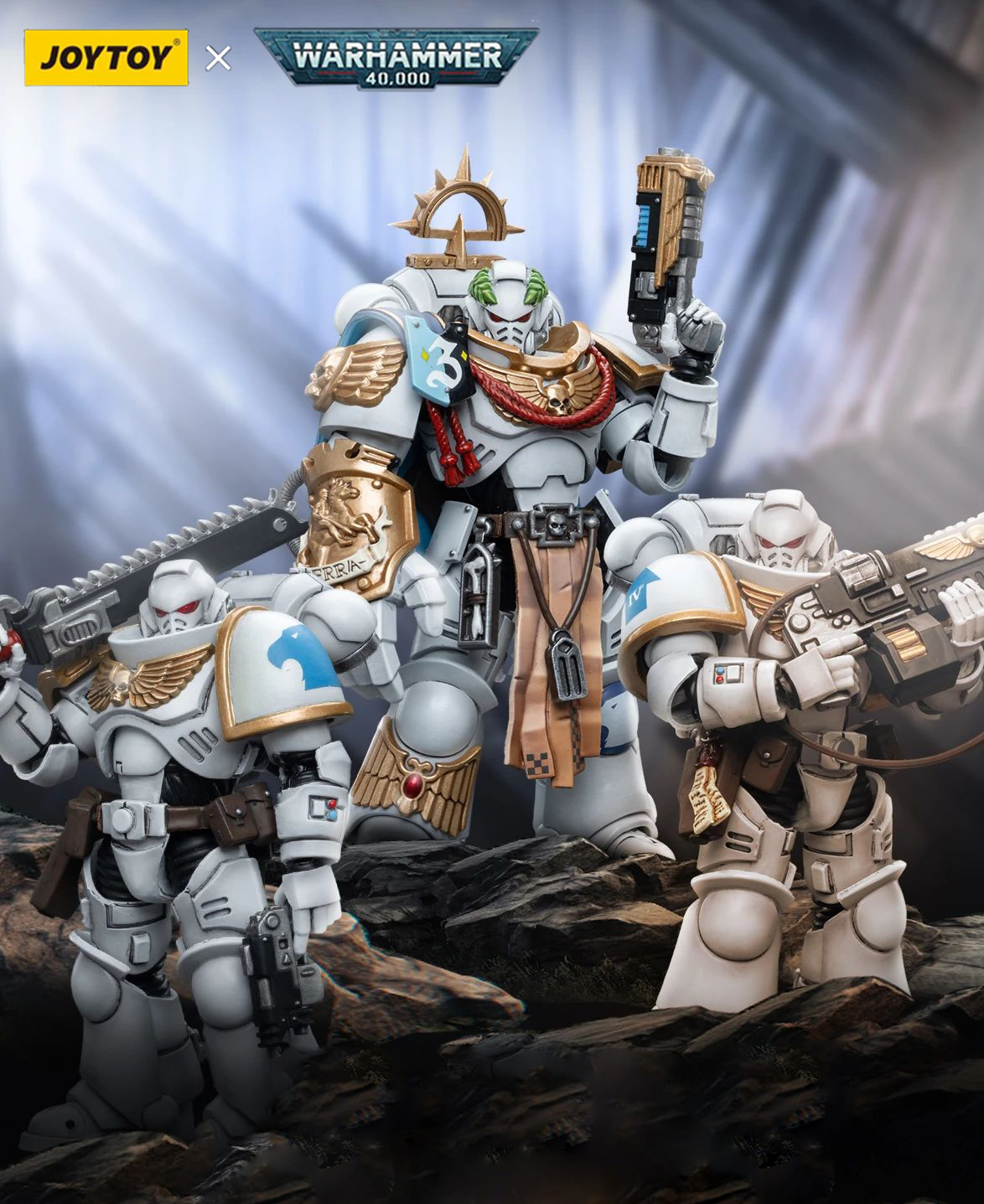 [สั่งจอง]Joytoy Warhammer40k 1/18 Space Marines White Consuls