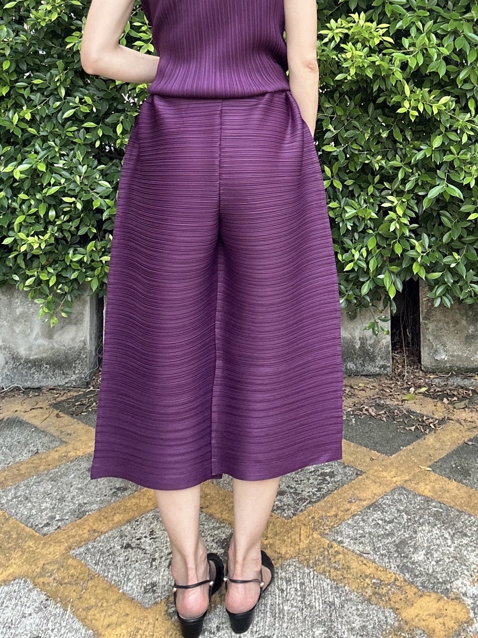 ยาว 32นิ้ว!! 2MUAY รุ่น GJO1134 กางเกงพลีทคุณภาพ CROPPED WIDE LEG PLEATED PANTS 12 สี FREE SIZE