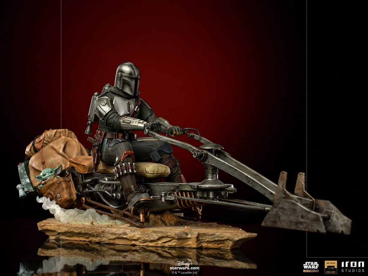 [สั่งจอง]Iron Studios LUCSWR48721-10 1/10 : The Mandalorian on Speederbike