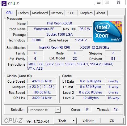 โปรเซสเซอร์ Intel® Xeon® X5650
