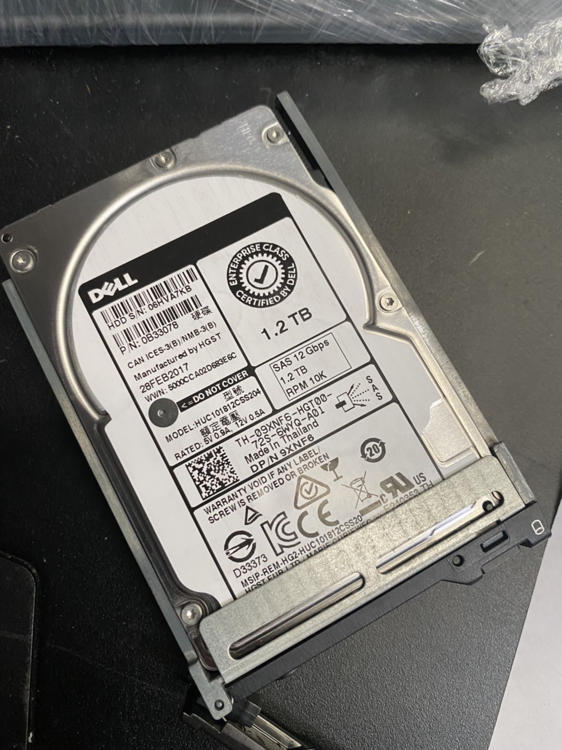 Harddisk Dell 1.2TB SAS 2.5