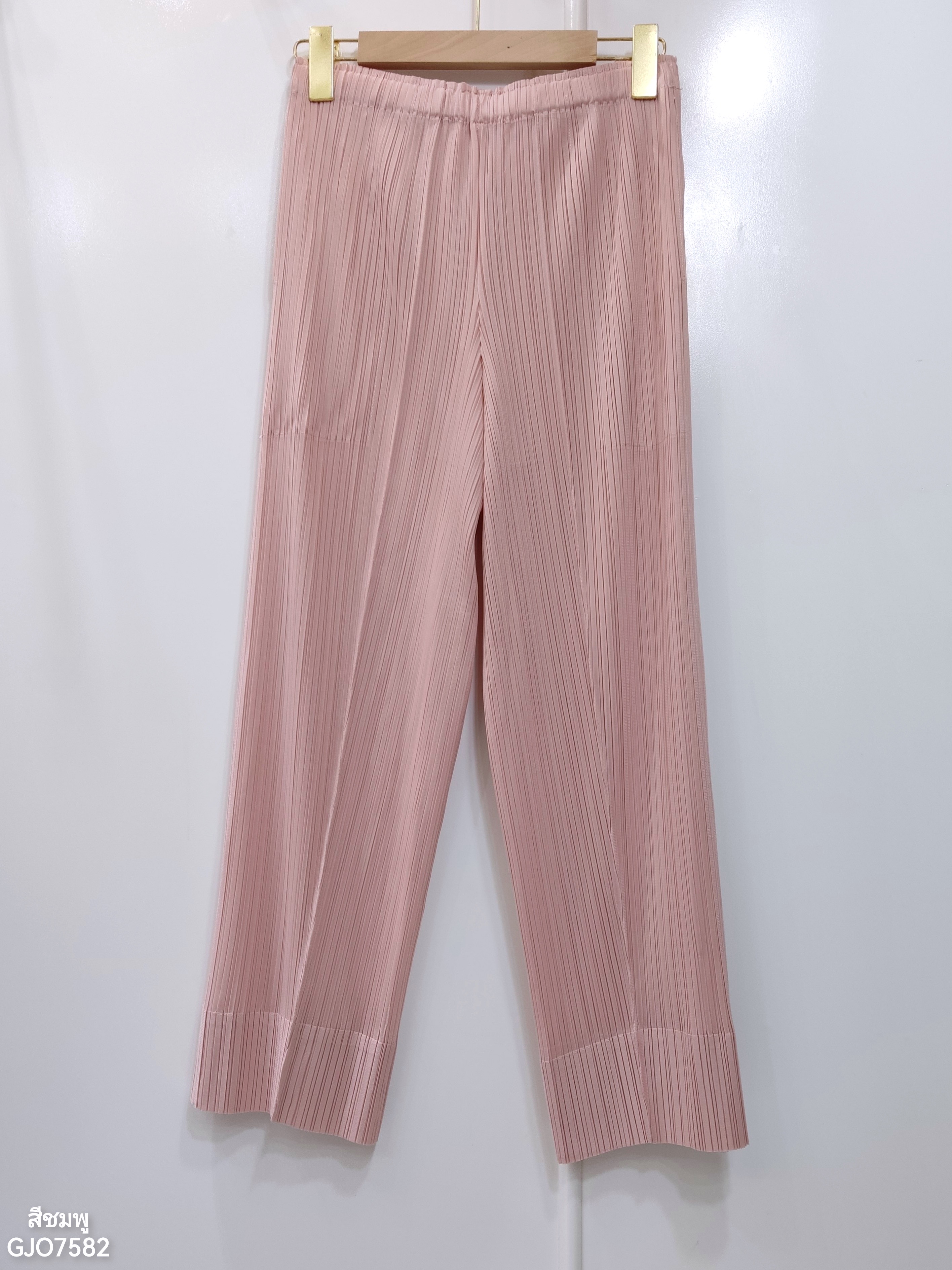 ปรับราคาลง20%!! ยาว34นิ้ว! 2MUAY รุ่น GJO7582 กางเกงพลีทคุณภาพ SLIM TUCK PLEATED PANTS 9 สี FREE SIZE