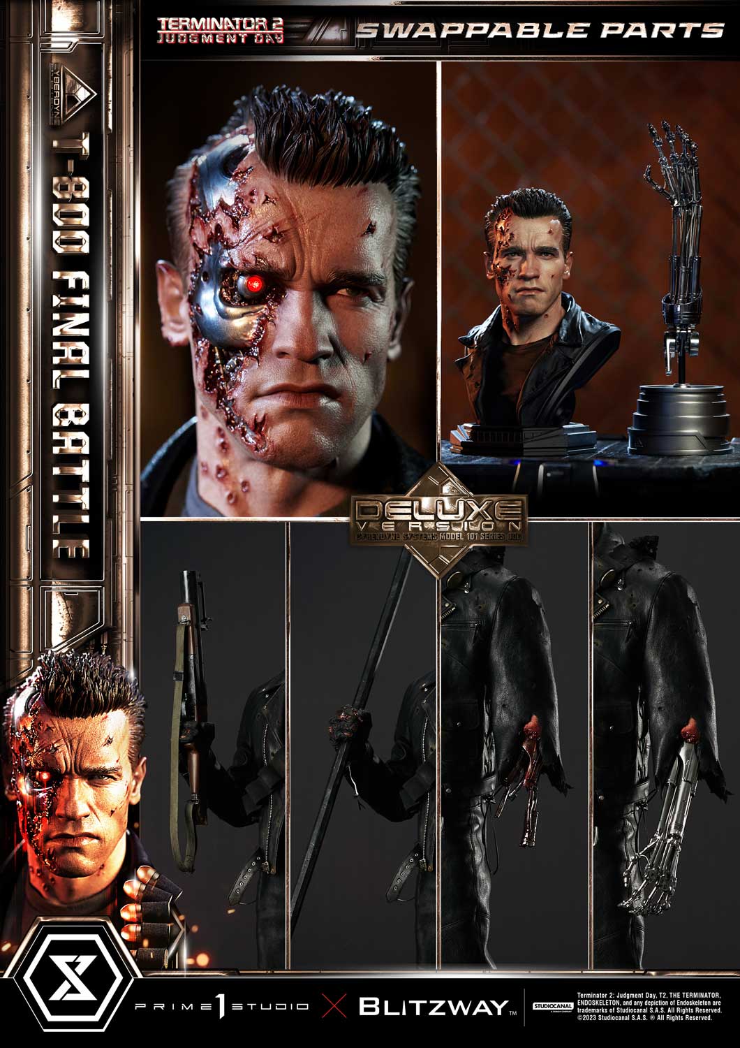 [สั่งจอง] Prime 1 Studio : T-800 (Terminator 2: Judgement Day)