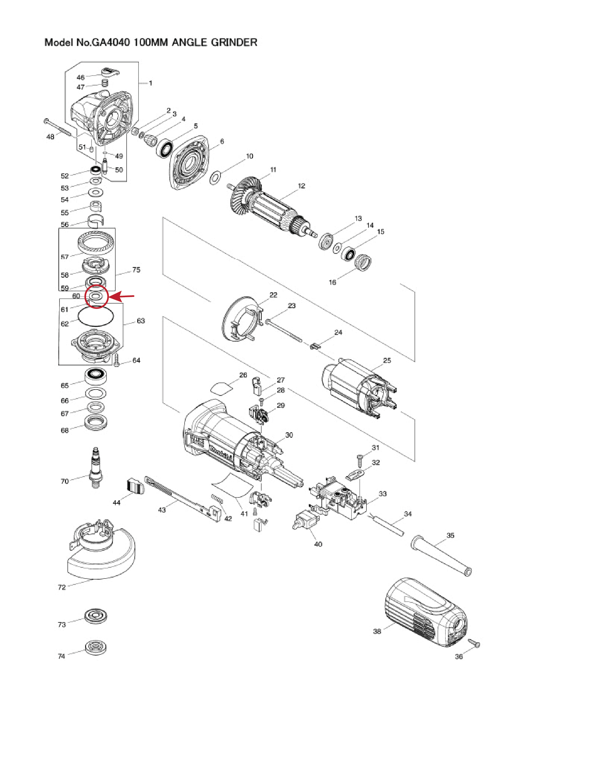 แหวนรองลูกปืน (แท้) (253215-0) Makita มากีต้า รุ่น JN3200 #21, 2012NB #30, 32, DA4031 #84, HR4013C #86, HR5212C #98, JN1600 #8, PV7001C #8 (253215-0) (อะไหล่แท้100%) FLAT WASHER 8