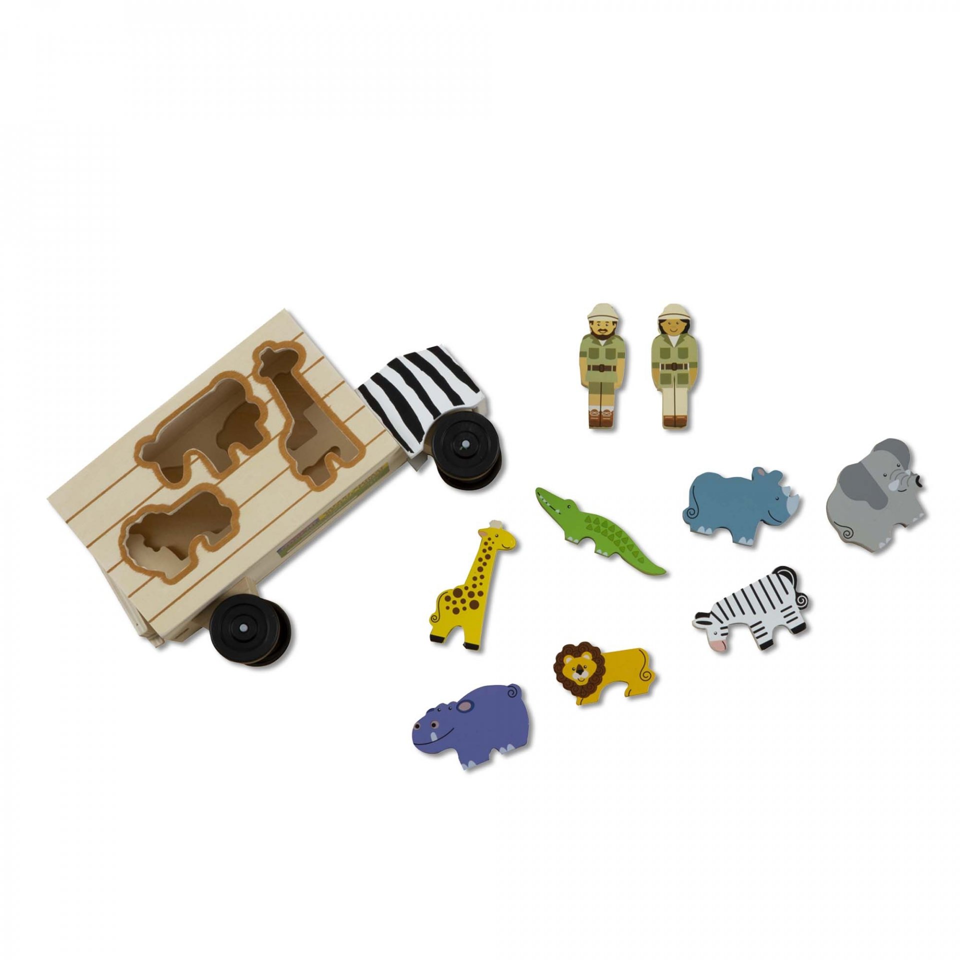 บล็อกหยอดรูปสัตว์ Melissa & Doug Animal Rescue Shape Sorting Truck รุ่น 5180 ของเล่นเสริมพัฒนาการเด็ก