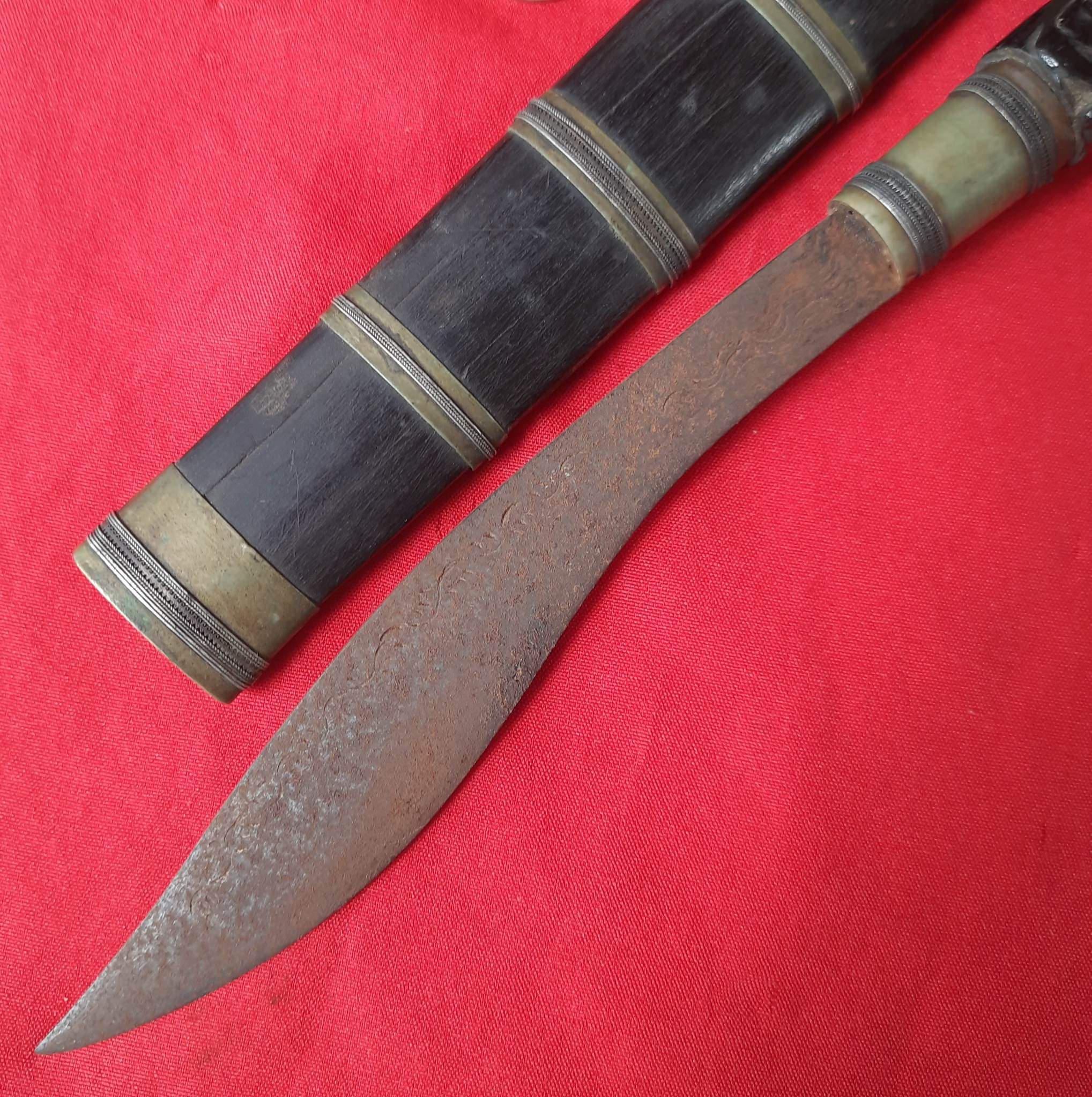 โปรไฟลุก🔥 โปรไฟลุก🔥 มีดหมอ ด้ามไม้ พญางิ้วดำ แกะสลัก พ่อแก่