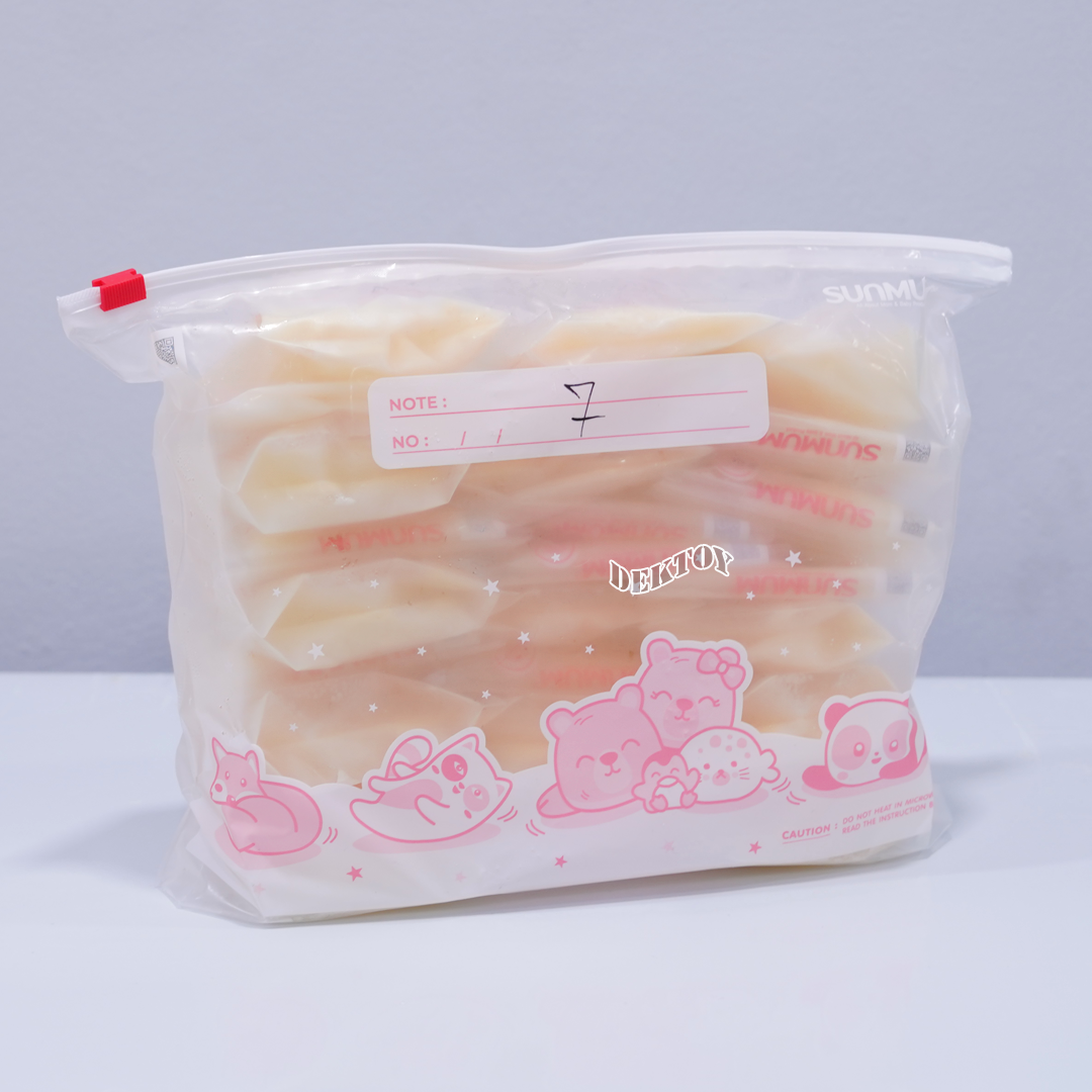 SUNMUM ซันมัม ถุงจัดเรียงสต๊อกน้ำนมแม่รุ่นใหม่ กล่องม่วง (มี QR Code) 12ใบx3กล่อง