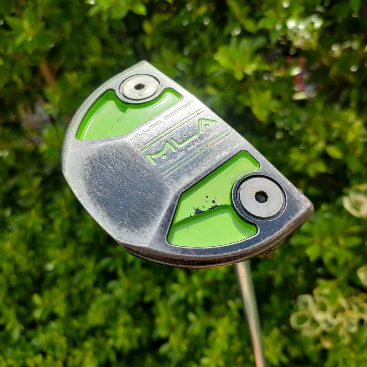 PUTTER MLA MILLED SERIES TOUR MALLET ความยาว 34 นิ้ว ** กริฟมีตำหนิ กริฟเสื่อมสภาพ ** พัตเตอร์ที่มีประสิทธิภาพอย่างแท้จริง ไม้กอล์ฟมือสอง ของแท้ BY NakaraLuxurious