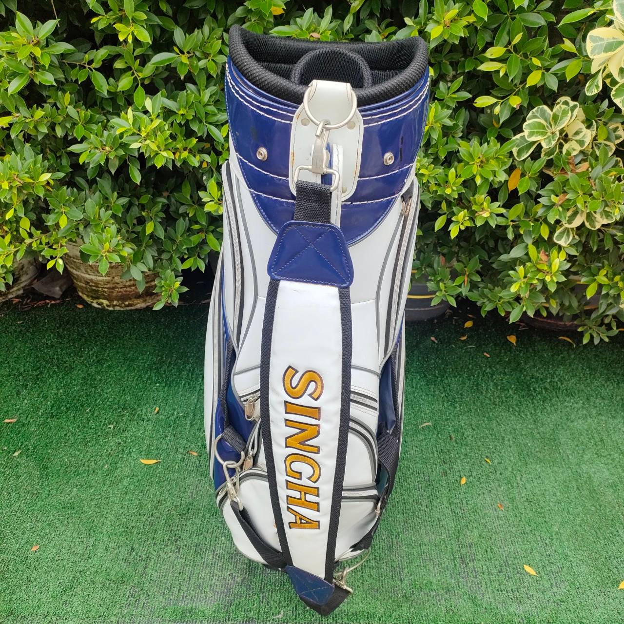 ถุงกอล์ฟ SINGHA หนังเเก้ว มือสอง ถุง TOUR ใบใหญ่ สภาพพร้อมใช้ ไม้กอล์ฟมือสอง ของแท้ BY NakaraLuxurious