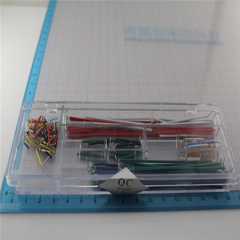 ชุดสายไฟสำหรับต่อวงจร 140 เส้น breadboard jumper boxed 140 peices