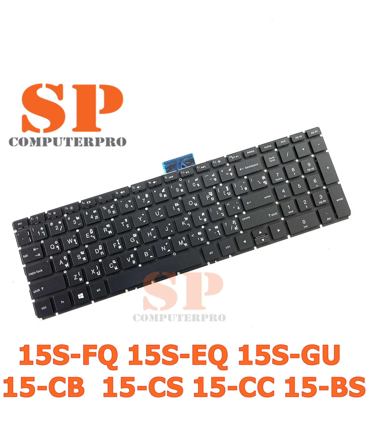 HP keyboard คีย์บอร์ดโน๊ตบุ๊ค HP 15S-FQ 15S-EQ 15S-GU 15-CB 15-CS 15-CC 15-BS