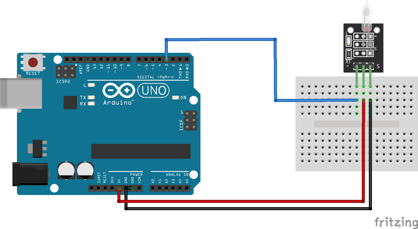 โมดูลวัดการเอียงแบบบอล Mercury open optical module KY-017