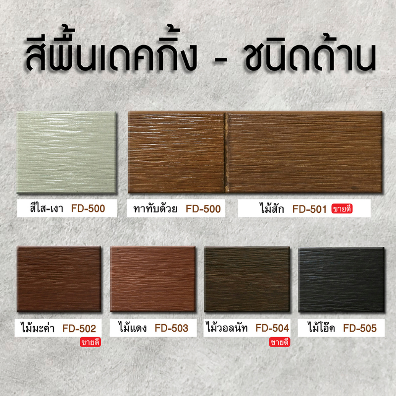 สีทาพื้นไม้ ไฟเบอร์ซีเมนต์ ชนิดด้าน Woodtect Decking Fiber Cement Paint Matt สีทาไม้เทียม