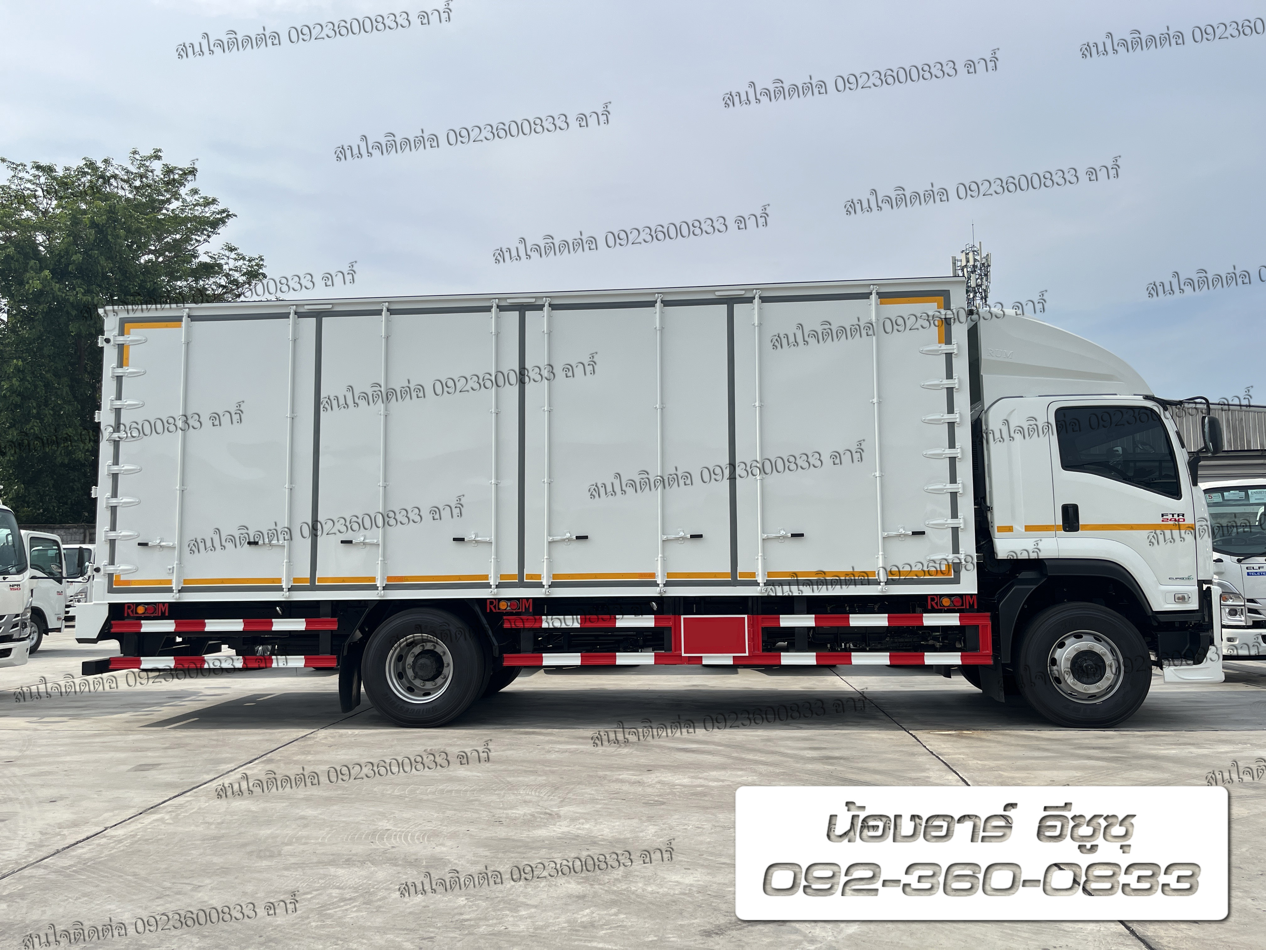 6 ล้อ ISUZU FTR240 แรงม้า พร้อมตู้บรรทุก ประตู 10 บาน