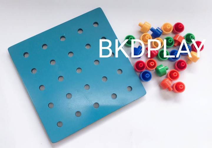 กระดานปักหมุด25หมุดใหญ่, pegboard ของเล่นเสริมพัฒนาการ, ของเล่นเด็กอนุบาล, สื่อการสอน กิจกรรมบำบัด