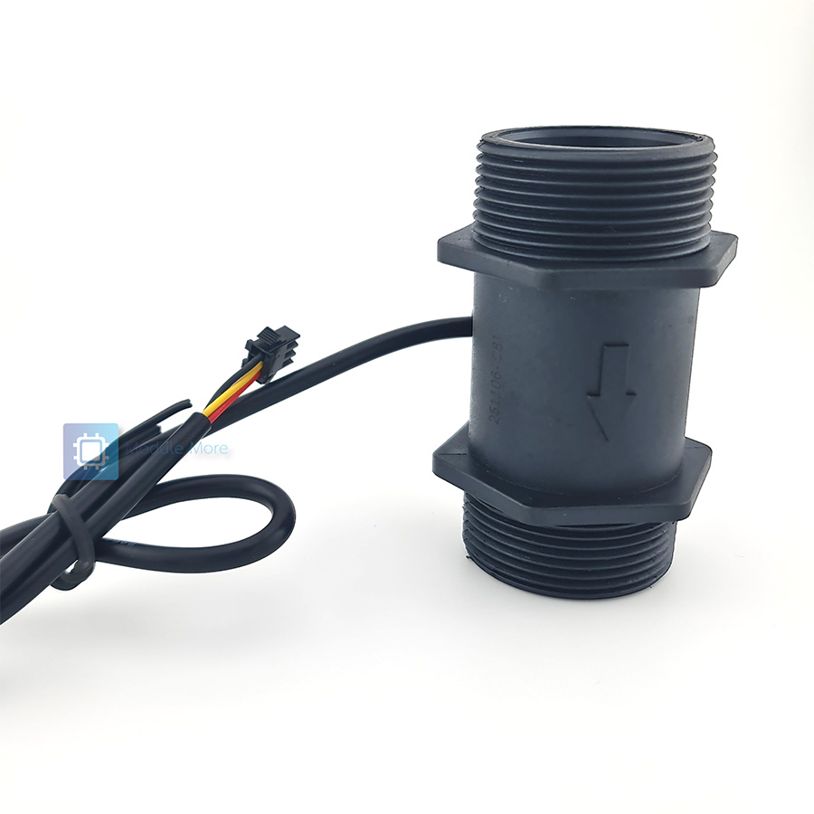 เซนเซอร์ วัดอัตราการไหลของน้ำ ขนาดท่อ 1.5 นิ้ว / 2 นิ้ว DN40 DN50 Water Flow Sensor Hall Turbine 1.5/2 inch
