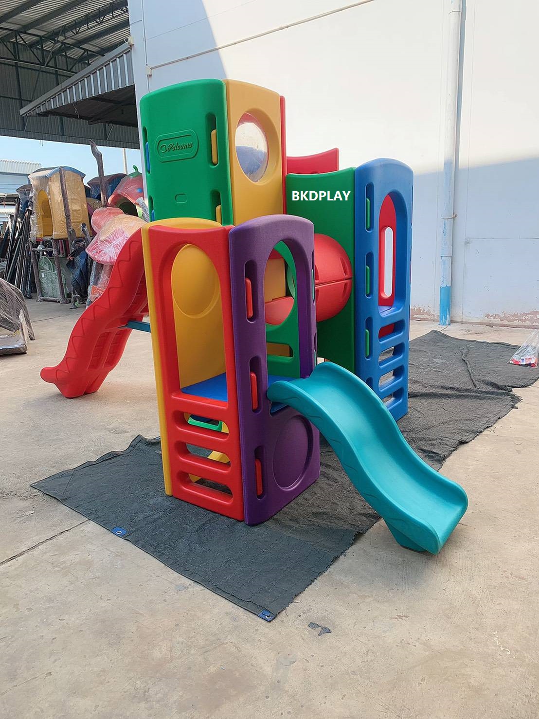 โปรโมชั่น สไลเดอร์พลาสติก กระดานลื่นเด็ก เครื่องเล่นสนามเด็ก ในร่ม กลางแจ้ง พร้อมส่ง