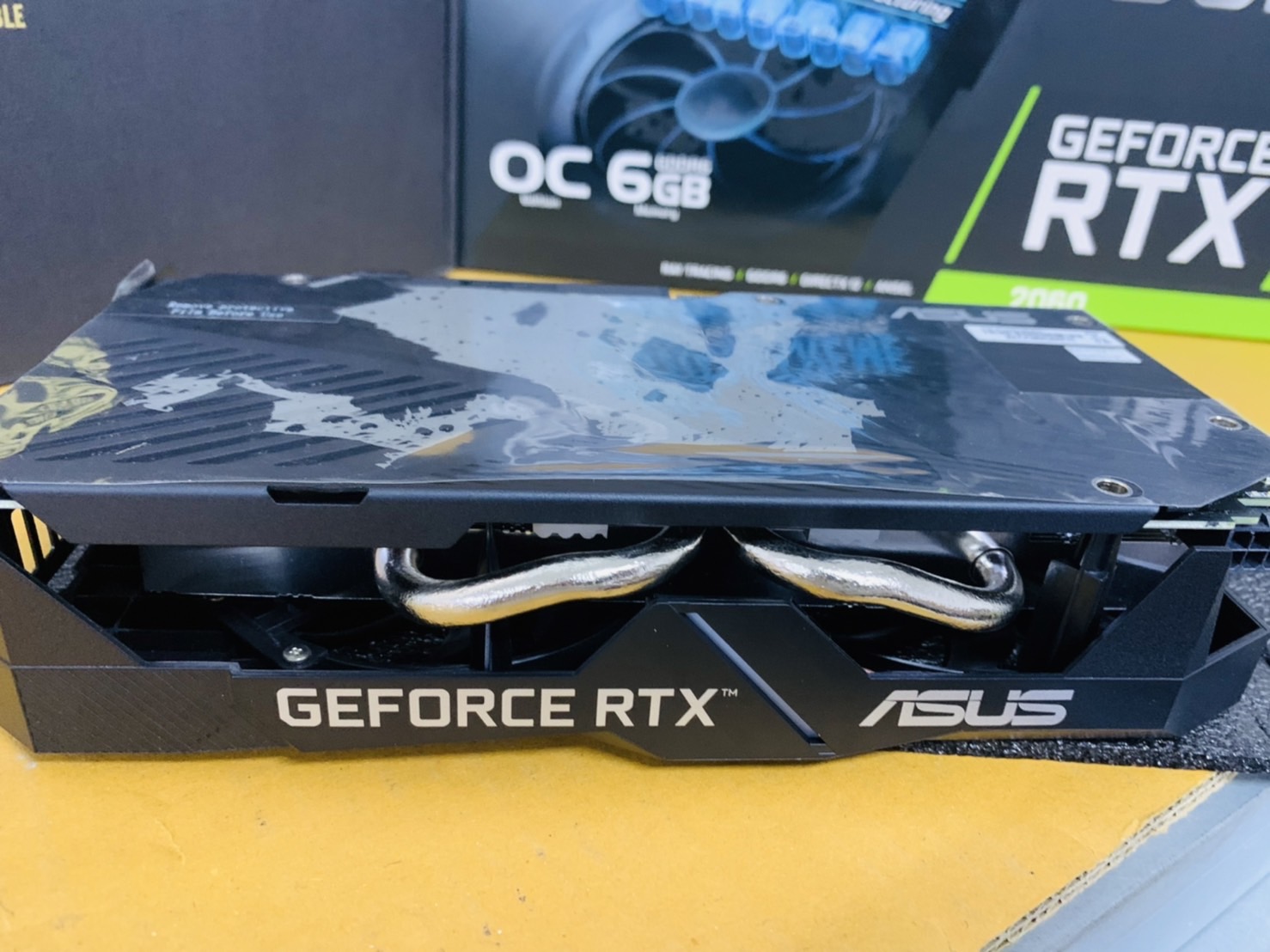 การ์ดจอ ASUS VGA GEFORCE RTX 2060 DUAL EVO O6G - 6GB GDDR6 Graphics Card