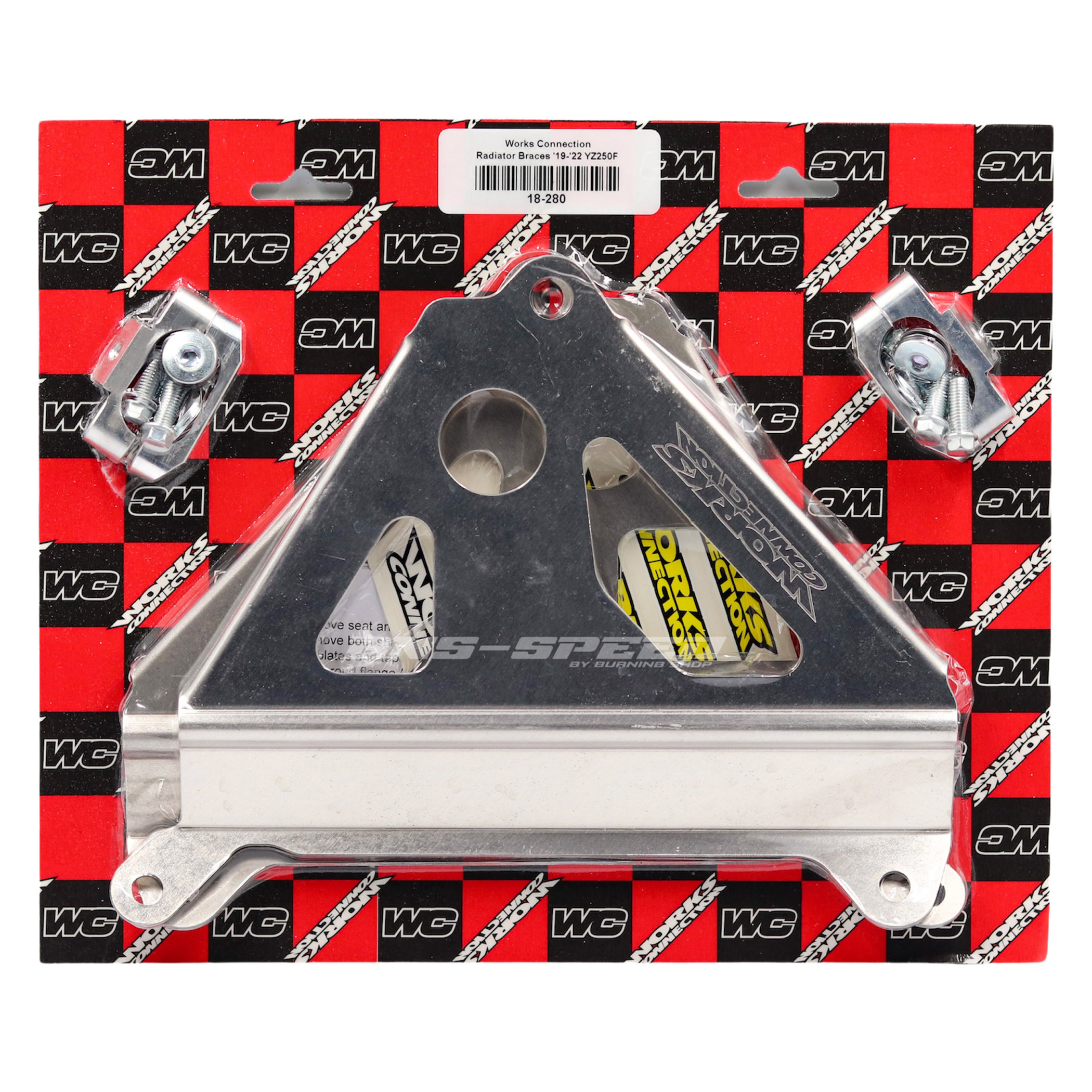 การ์ดหม้อน้ำ Works Connection Radiator Braces YZ250F 19-23