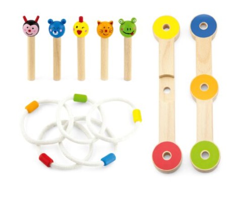 ชุดโยนห่วงรูปสัตว์แสนสนุก ของเล่นเสริมพัฒนาการ, ของเล่นเด็กอนุบาล, สื่อการสอนเด็กอนุบาล พร้อมส่ง