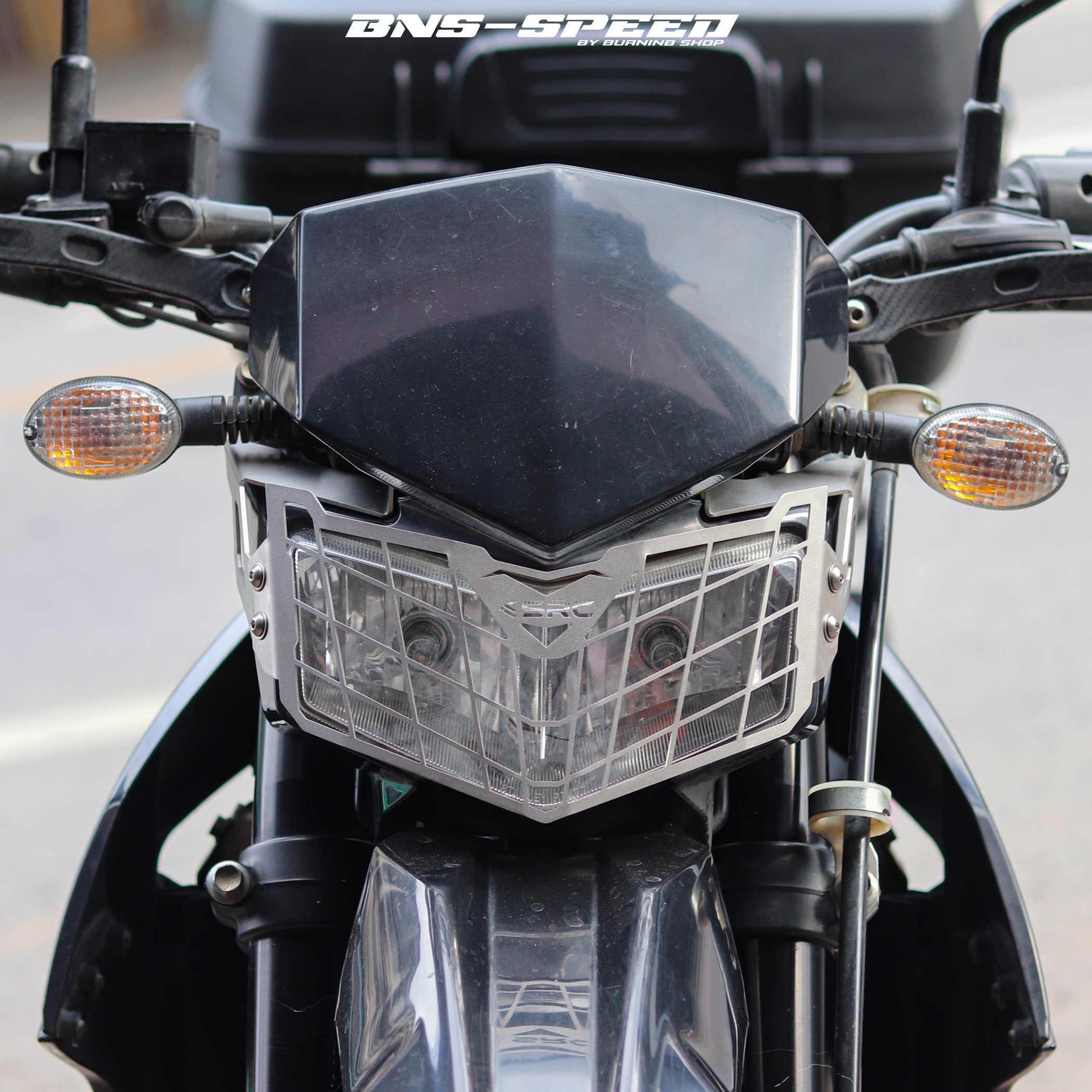 การ์ดไฟหน้า SRC KLX250 D-TRACKER 250 - สีเงิน
