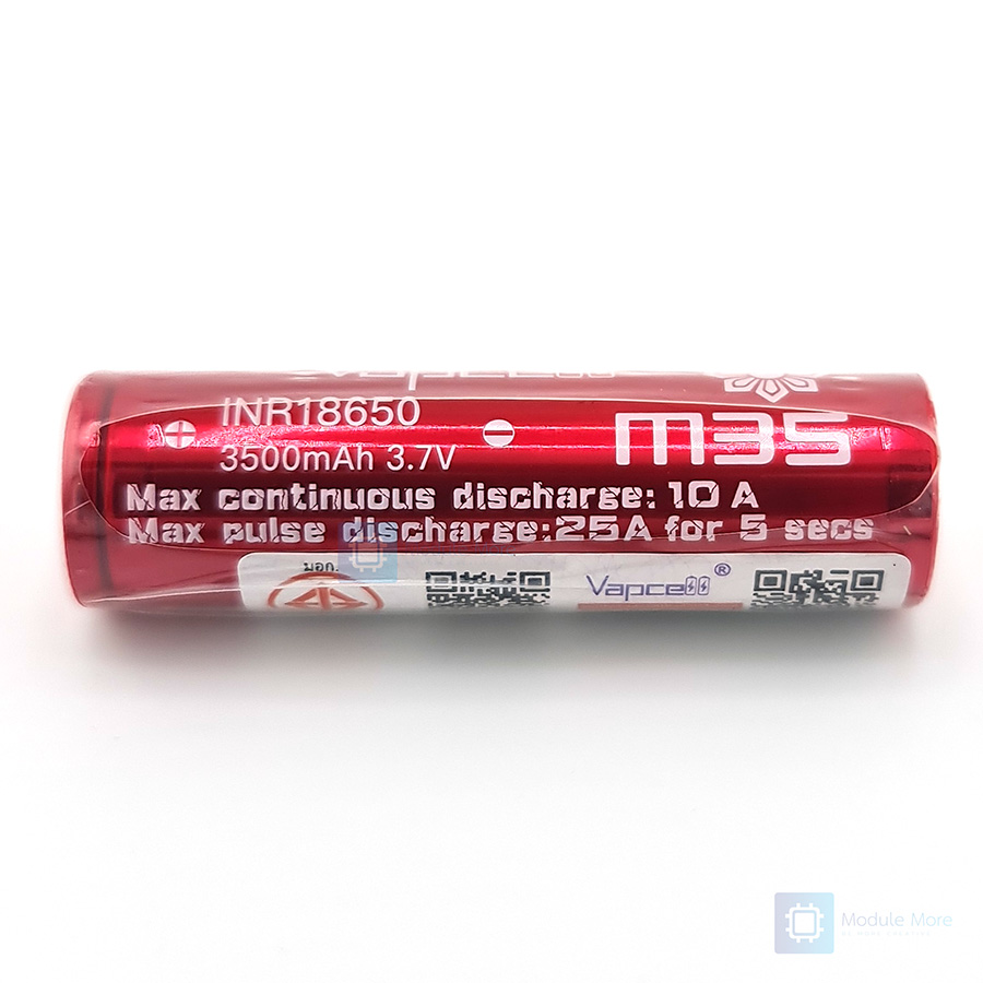 ถ่าน 18650 Vapcell 3500mAh (แท้ มี มอก.) INR18650 M35
